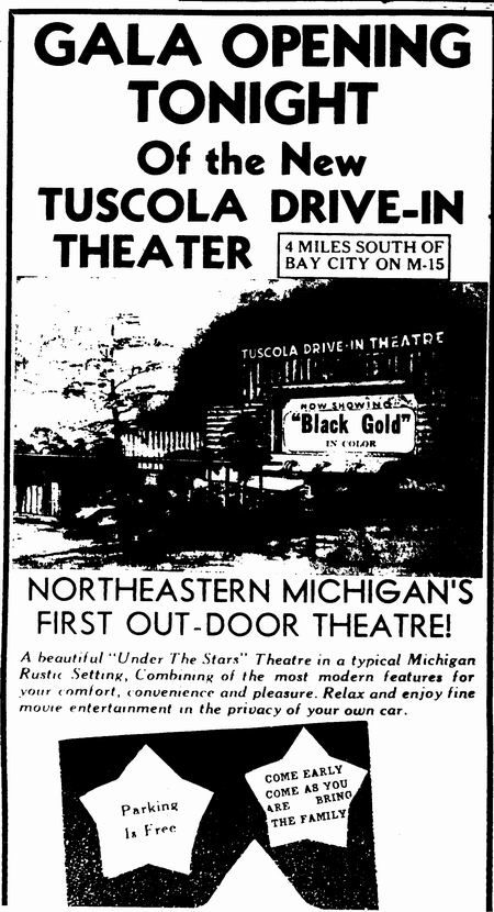 Tuscola Drive-In Theatre - Tuscola Ad1 7-10-48 (newer photo)